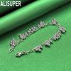 925 Sterling Silver Multi-Cluster Tassel Bead Bracelet - Exquisite Gift Jewelry