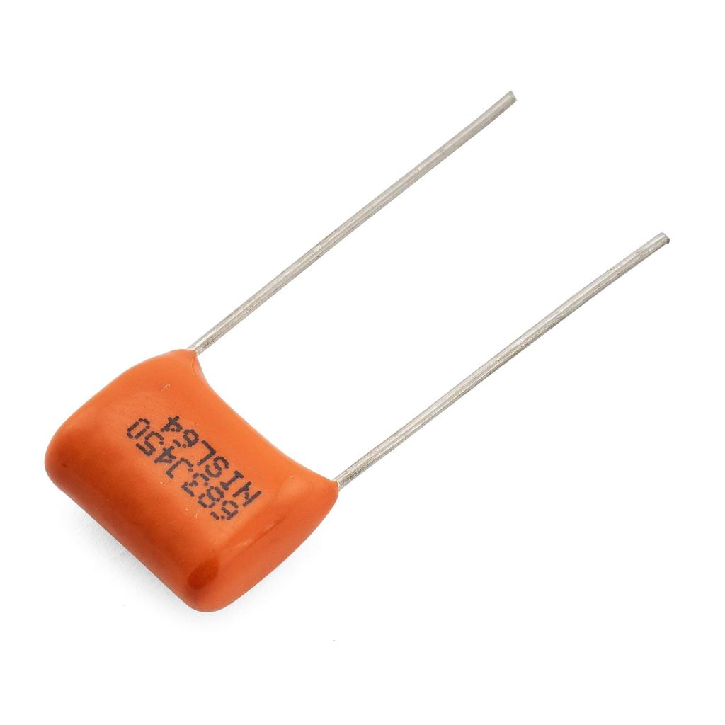 Musiclily Pro NISSEI Arancione Metallizzato Polipropilene CBB per Chitarre Elettriche e Bassi di Condensatore, Film, 0.068uF, 5%, 450V, (Impostare 10)