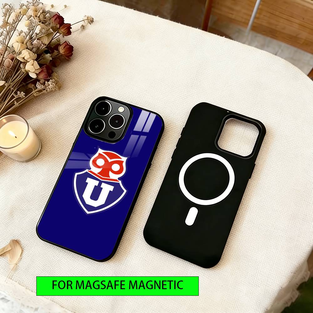 

U de Chile Phone Case For iPhone17,16,15,14,13,12,11 Plus,Pro Magnetic with Magsafe Wireless Charging iPhone16ProMax