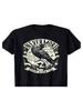 Edgar Allan Poe Nevermore Raven Graphic Tee, Soft & Breathable, Casual Crew Neck T-Shirt For Unisex And Wounisex - Perfect For All Seasonsd