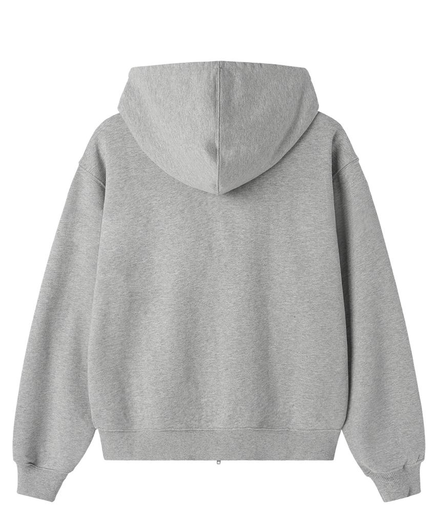 Openyard(Oy) Fake License Hoodie Zip Up - Melange