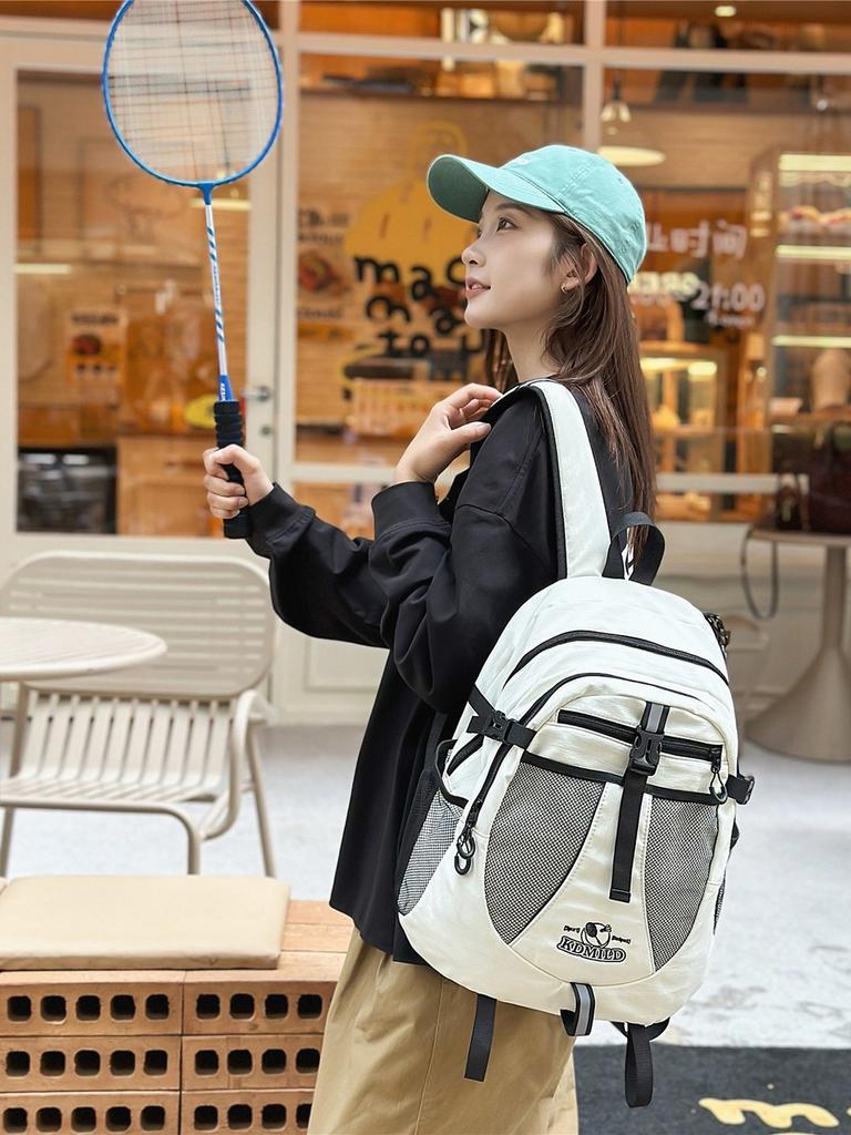 Nylon Casual Travel Backpack For Men And Women With Laptop Storage
