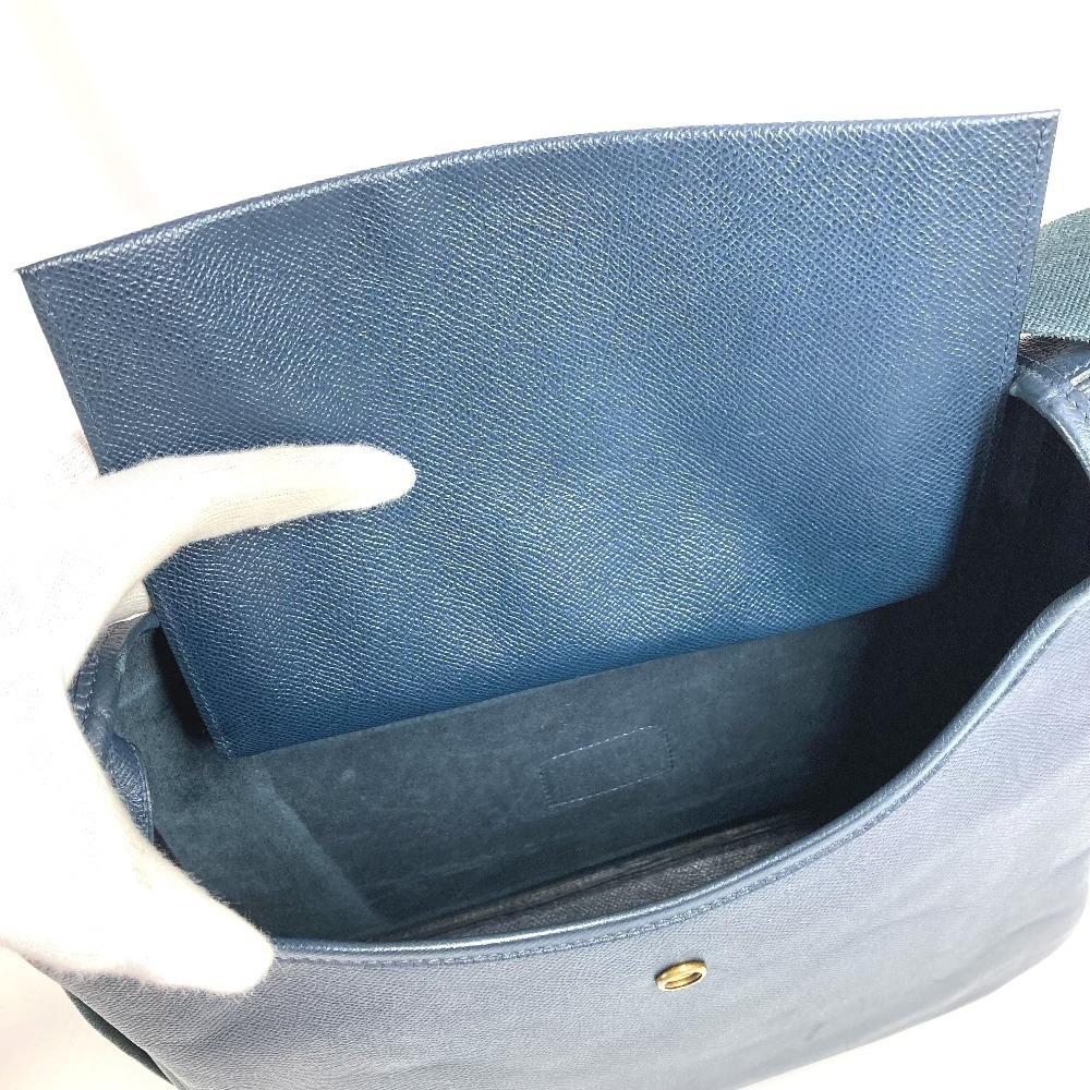 HERMES vintage Sako Bag Tote Bag Shoulder Bag Courchevel Navy/GoldHardware