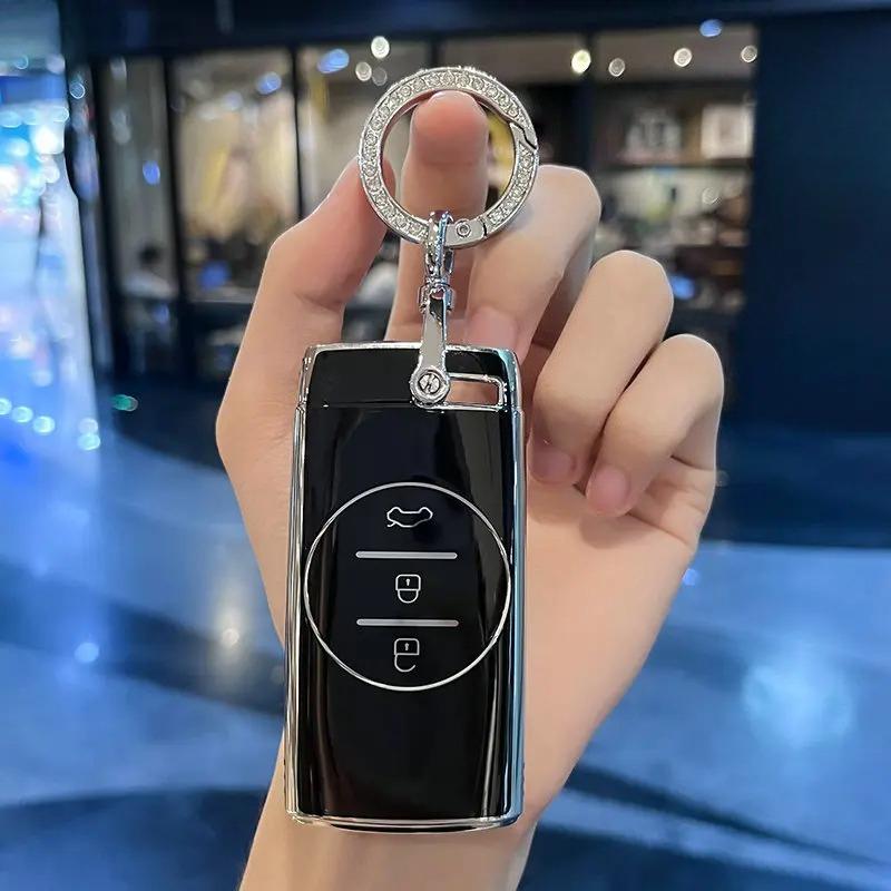 Tpu Car Key Case Cover For Chery Tiggo 7 Pro 8 Pro Exeed Tiggo 2 3X Arrizo 5 Pro Gx 5X Eq7 Tiggo 4 Car Accessories Keychain