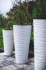 Sahara Dunes Slim 30 Round Flower Pot | Black