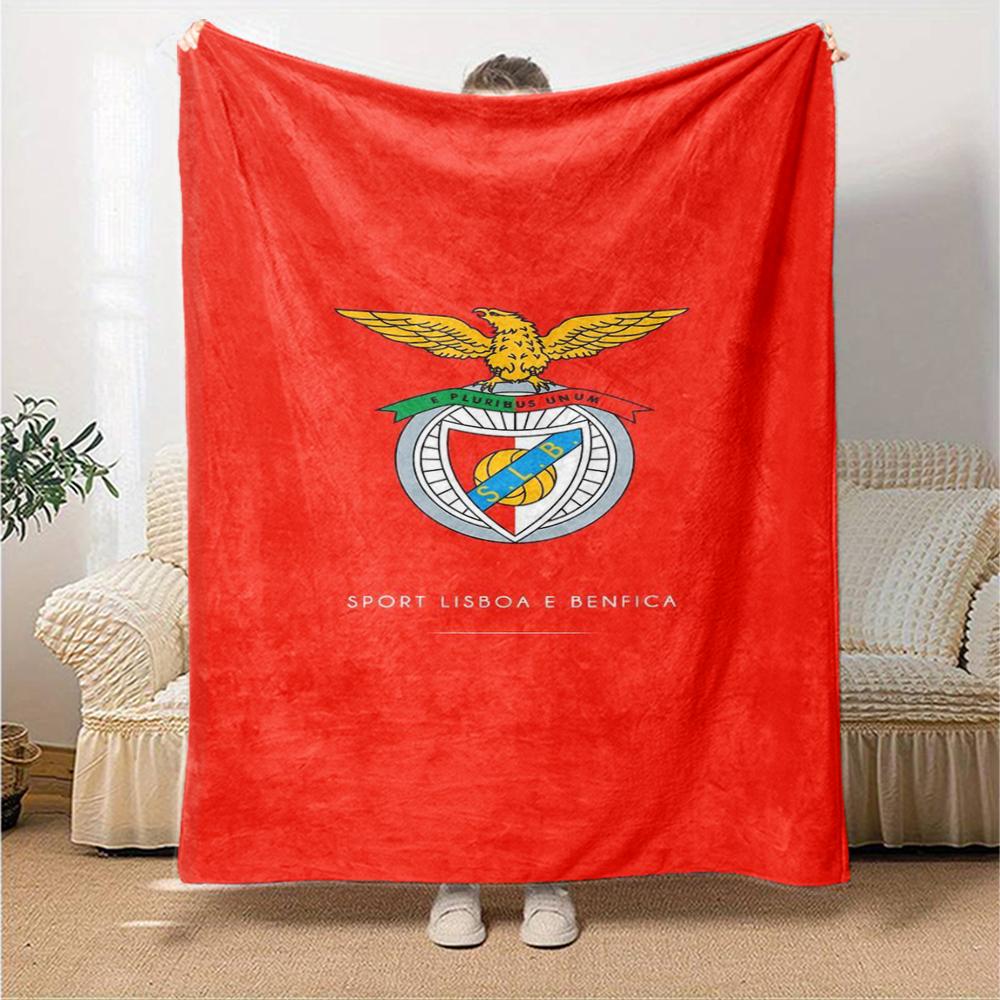 Benfica Motiv Aufdruck Decke - Perfekt für Sofa, Bett, Reisen & Außenbereich | Maschinenwaschbar, Gemütlich & Langlebig.