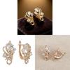 Stylish Water Drop Zircon Earrings With Geometric Design For Women
