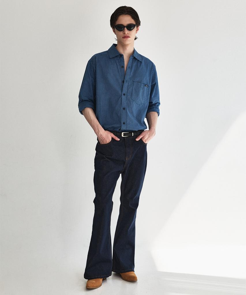 KINETO Classic Check Shirt_Blue