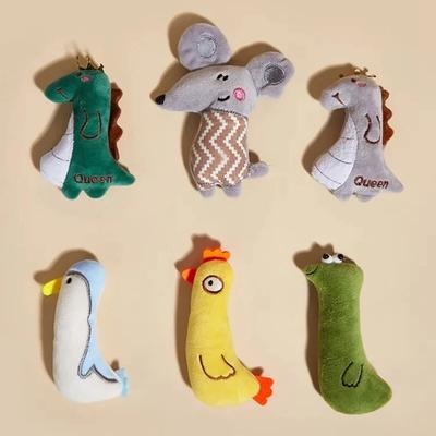 Jouets à Mordre pour Animaux de Compagnie Jouet pour Animaux Chiens Jouet en Peluche Animal de Compagnie Fournitures pour Animaux Chats Mâcher Résistant Dessin Animé Partenaire Interactif Amusant Pour Mignon