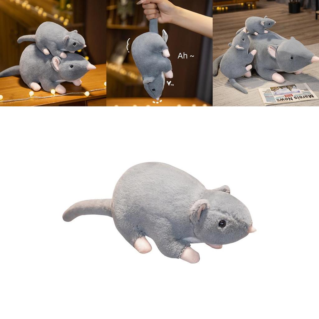 Realistisches Graue Maus Plüschtier Weiches Stofftier Geschenk für Kinder 32cm 50cm 100cm Größen