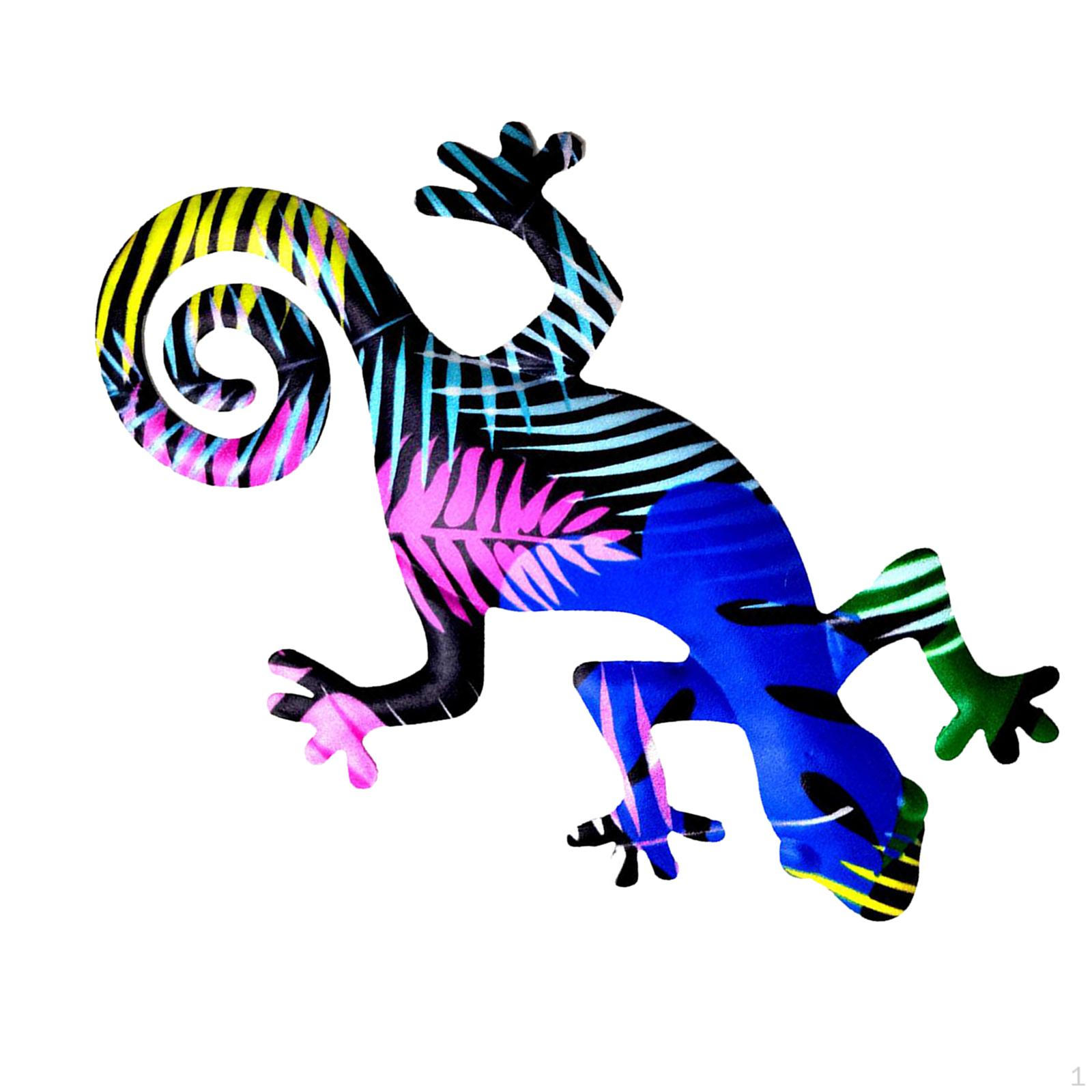 Metal Gecko for Wall Display Art Style 1
