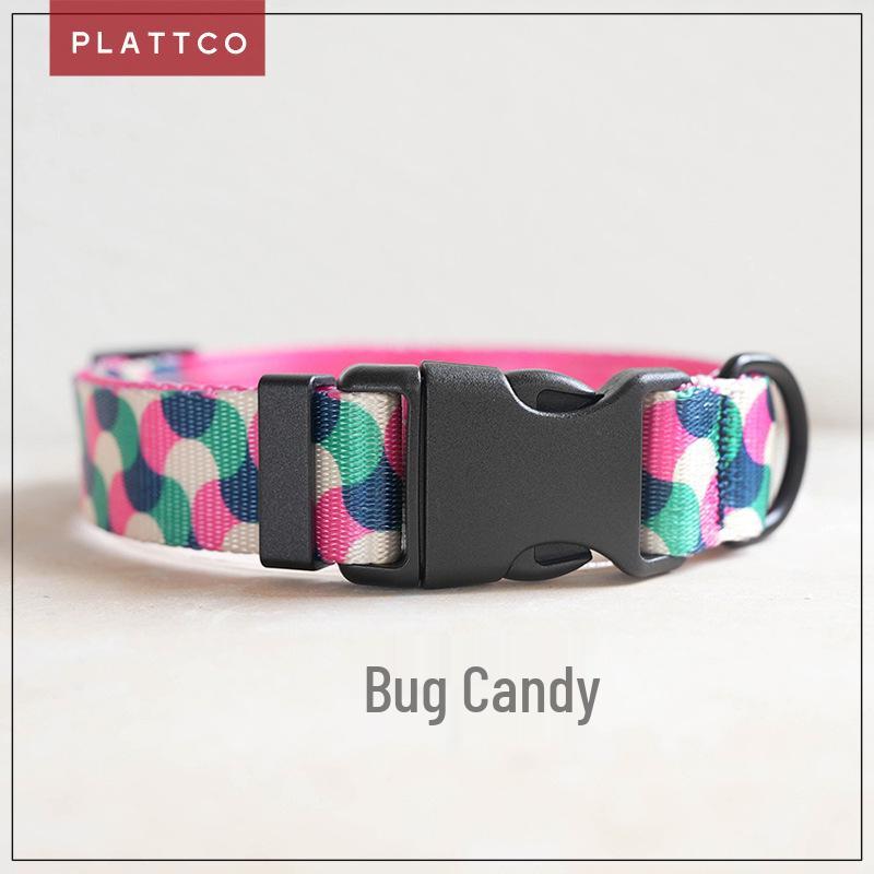 PLATTCO Durable Soft Nylon Dog Collar - Model PDC317 L 2.5cm (49-55cm)
