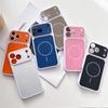 Compatible iPhone 17 Pro Max Magnetic Case - Apple 16 Pro Color Block Large Window Protective Case