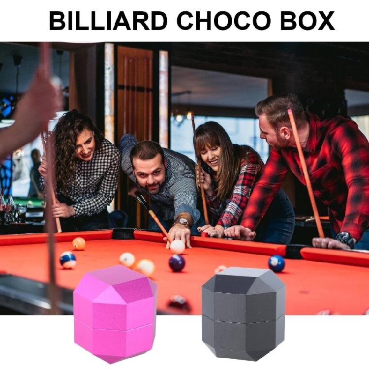 Aluminum Magnetic Billiard Cue Chalks Holder 2-Layer Octagonal Pool Chalks Holder Aluminum Cue Chalks Box Enduring