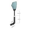 1Pc Cycling Handlebar Safety Rearview Spots Mirror Adjustable Swivels Safe Rearview Mirror Quick installation