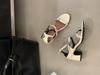 High Heels Niche French Simple Open-toed Sandals Women's Shoes 2025 New Summer Thick Heel with Skirt Roman Shoes