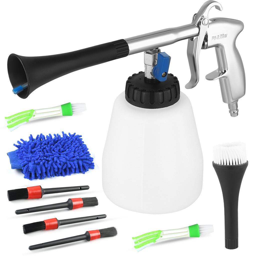 Interior Cleaner Car Cleaning Gun, Washing Gun 60 L 6 ~ 9 2 Bar Car Cleaning Set Compressed Air Cleaner Interior Washing Gun