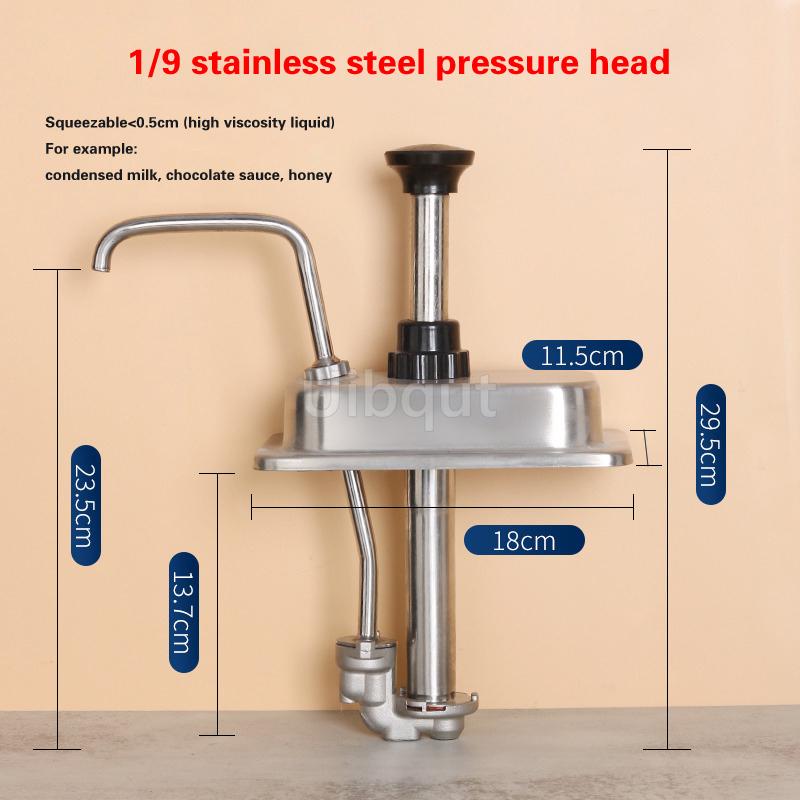 Condiment Pump Dispenser Syrup Fructose Squeeze Bottle Hand Pressed Plastic Sugar Press Sauce Pump Squeeze Milk Tea Shop Bottle