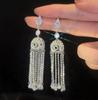 Tassel Earrings for Women, Round Long Drop Dangle Earrings In Tone with Posts for Party and Daily Wear