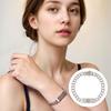 [Tandy] Tandy Signature Pendant Link Chain Bracelet Tdb504S Silver