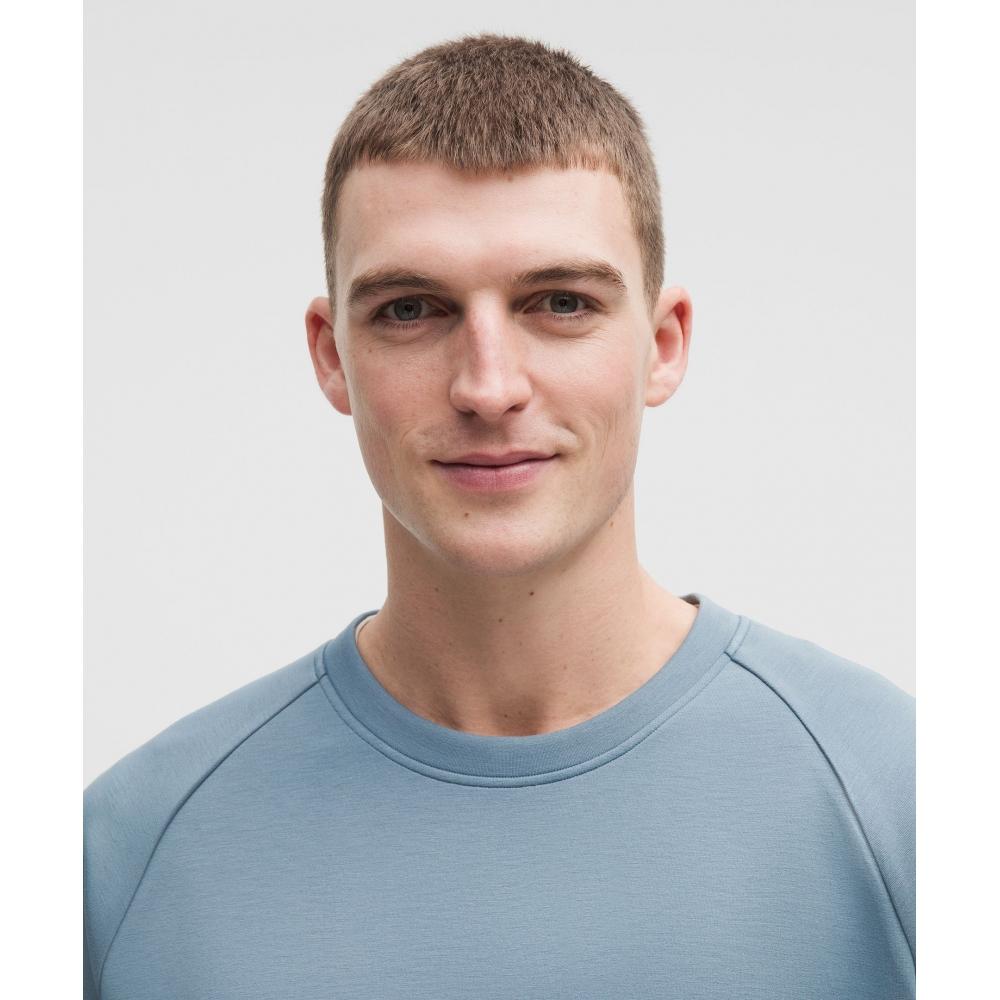 Lululemon Smooth Spacer Classic Fit Crew Steel Blue