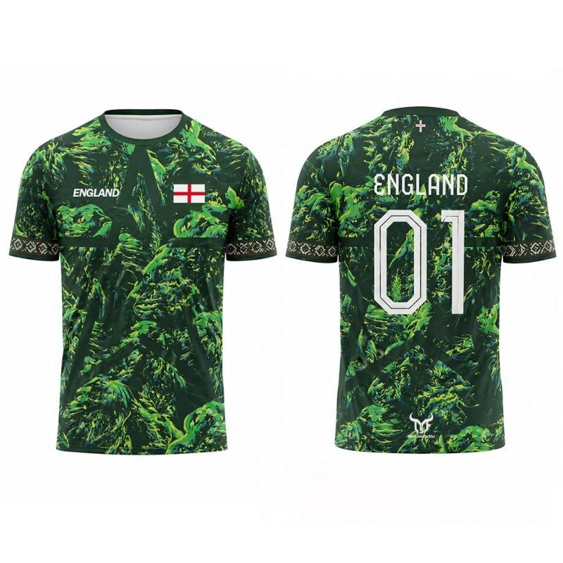 New England Flag Print Football Jersey Summer Casual Breathable Short Sleeve Tops Men's Stadium Sports Training Football T-shirt