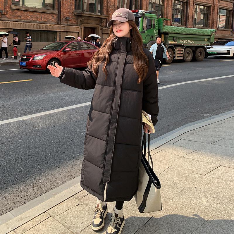 

Куртка для мужчин и женщин на зиму Новая хлопковая куртка Удлиненная рабочая одежда Для улицы Утепленная Толстая Большая стеганая хлопковая куртка Снаружи XXXL