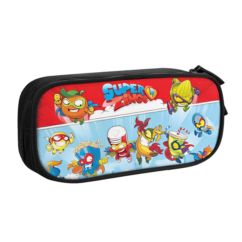 Super Zings Adventure Pencil Cases Creative Pencil Bags Student Big Capacity School Supplies Zipper Pencil Box