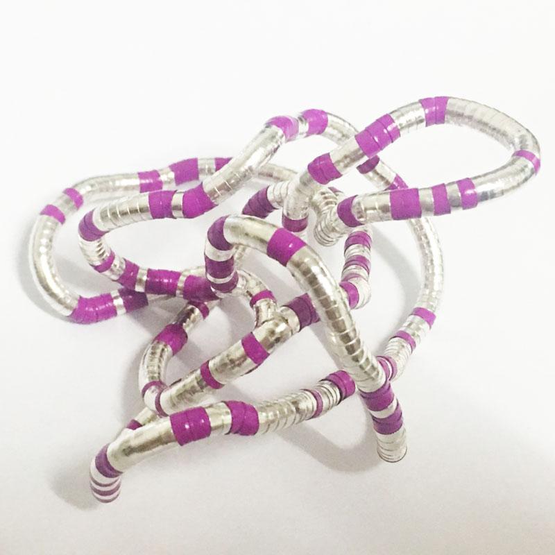 5mm 90cm Iron Flexible Twisted Jewelry Bendable Snake Necklace 20 Colors Available ,1pcs/pack
