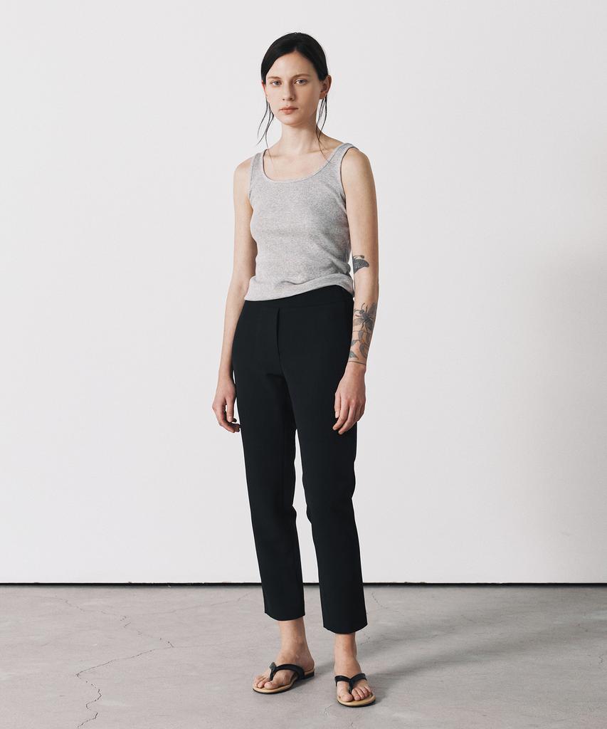 Aesmoeo Liz Slim Fit Slacks (Black)