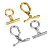 Wholesale No Fade 4sets Stainless Steel Curved OT Clasp Connector Toggle Clasp for Jewelry Making Necklace Bracelet Accessories