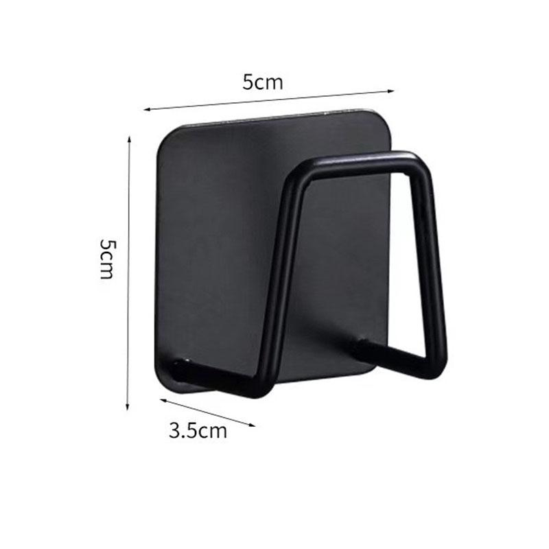 

Stainless Steel Sink Sponges Holder Home Kitchen Self Adhesive Drain Drying Rack Shelf Household Wall Hooks Storage Organizer 6PCS чёрный