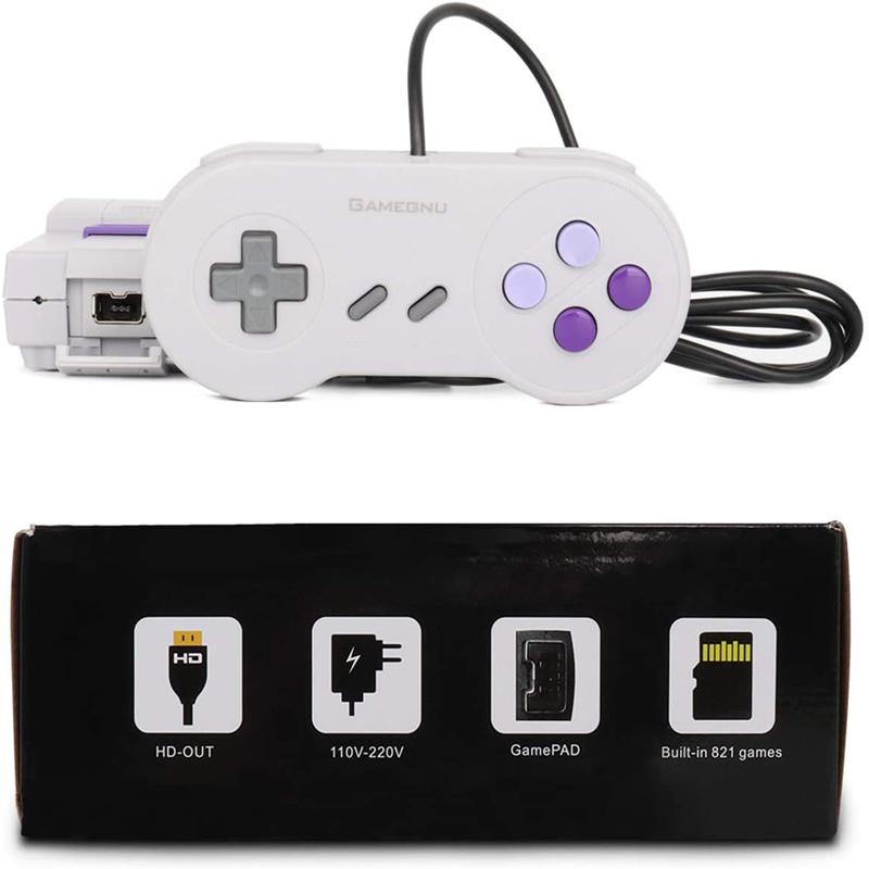 821 Portable Game Console With 2 Controller 8-Bit HD TV Classic Android Game Console Output Console Built-in 821 Games