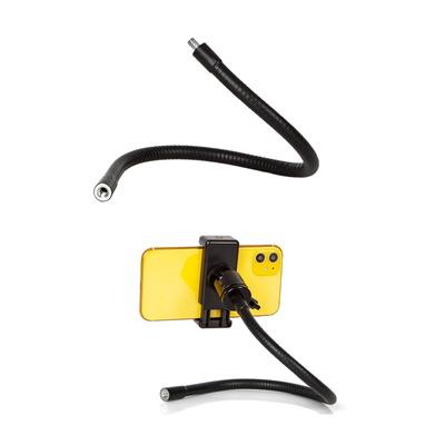 Live Streaming Bracket Extension Hose 1/4 Port L Bending Adjustment Angle Mobile Phone Clip Tripod Accessory