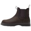 Leather Slip-On Lightweight Short Chelsea Boots Men Boots Brown 12081420700