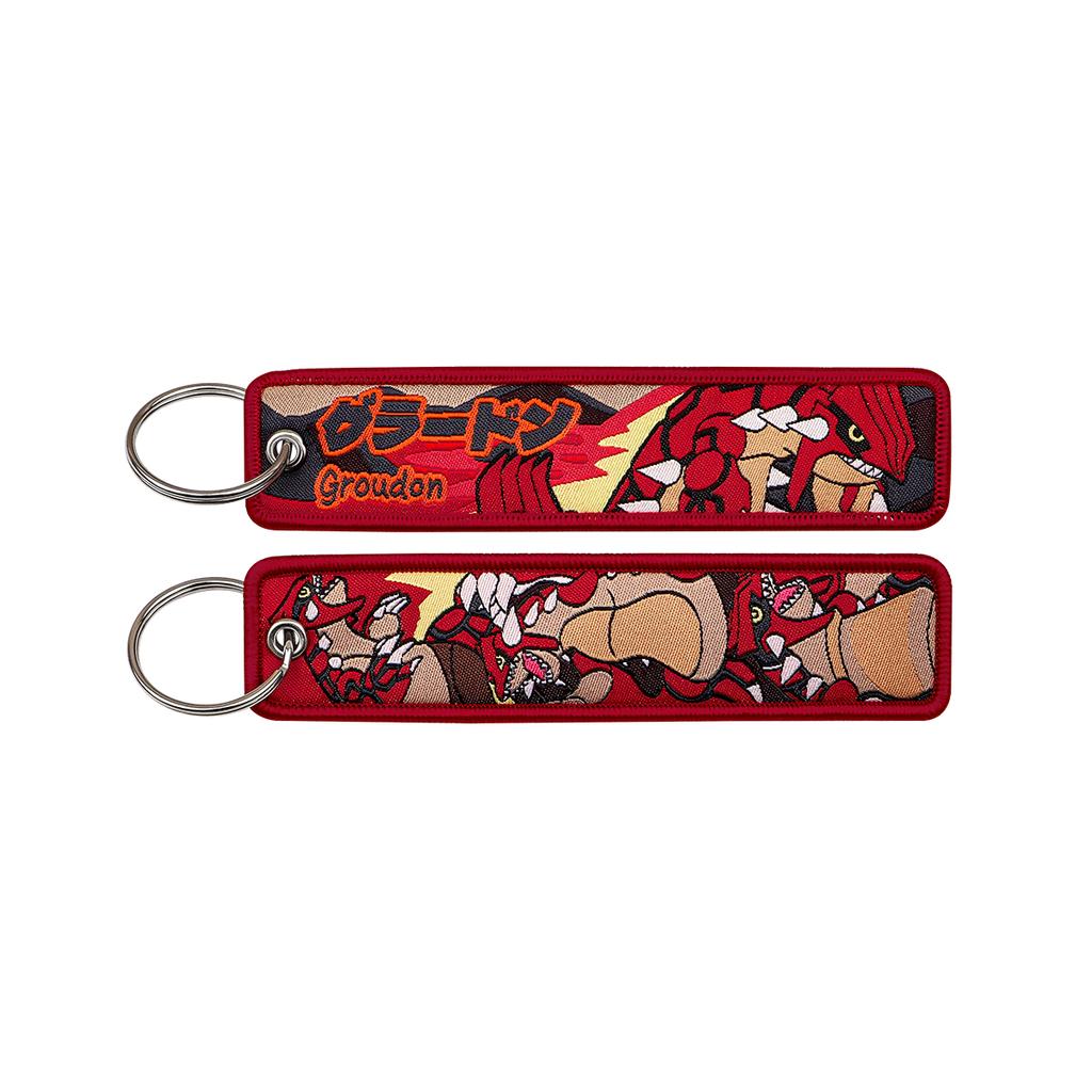 Japanese Anime Elf Monsters Keychain 1pcs Car Backpack Key Holder Embroidery Keyring Key Tag Jet Tag Accessories Gifts for Fans
