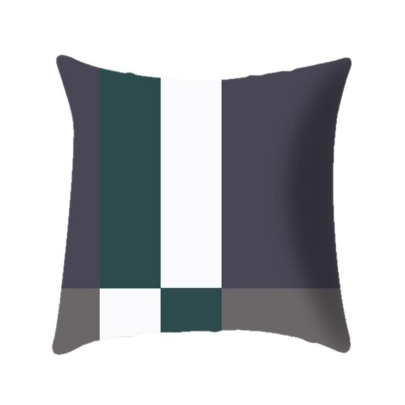 Modern Simple Fashion Geometric Animal Pattern Print Pillow Cover European Style High-end Home Sofa Cushion Cover