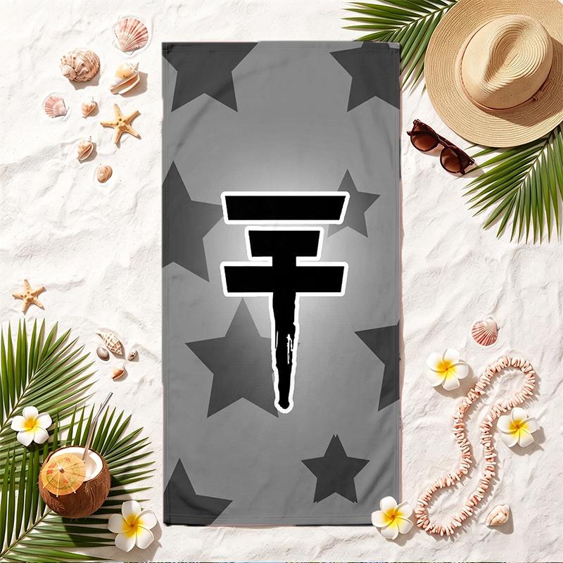 Tokio Hotel Soft Beach Towel Stylish Beach Pool Towel for Summer Seaside Vacation Travel