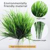 Artificial Green Plant Wall: 7-Fork Plastic Spring Grass for Decoration and Flower Arrangements