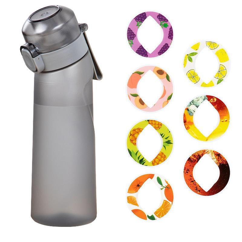 1pc Air Water Bottle With 1pc Random Flavor Pods Portable Transparent With Straw Leak Proof Suitable for Outdoor Sports