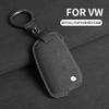 Suede Autoklep Sleutelhoes Cover voor VW Volkswagen Golf 7 MK7 Tiguan MK2 T-roc Skoda Octavia Kodiaq Karoq Seat Ateca Leon Passat