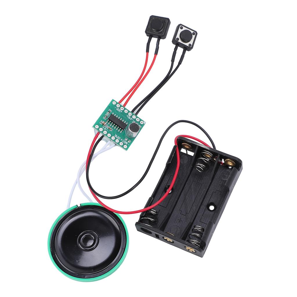 Grußkarten-Sprachmodul, 30 Sekunden Einzelwiedergabe, 4,5 V AAA-Batterie, mit klarer Soundkarte, Recordab