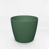 Green Plastic Flowerpot 138x115 Cm, Ribbed Cover Lamia