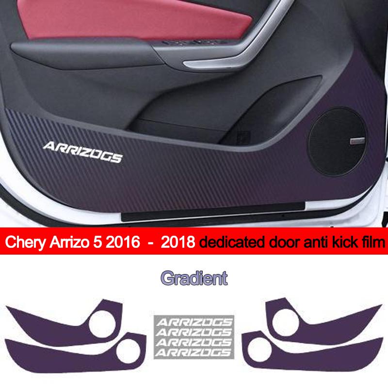 Car Inner Door Anti Kick Film Protective Anti-Scratch Cover for Chery Arrizo 5 2016 2017 2018 Auto Accessories Protector