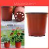 Lightweight 10/50/100pcs Double Color Plastic Plants Nursery Pot For Seedlings**