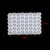 Square Heart Letter Number Silicone Molds Charms Pendant Epoxy Resin Alphabet Bead Mold for DIY Bracelet Jewelry Making Supplies