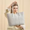 Underarm Commute, High-end Sense, Large-capacity Women's Tote Bag, Leather Fashion Women's Shoulder Bag, Hand-woven Bag