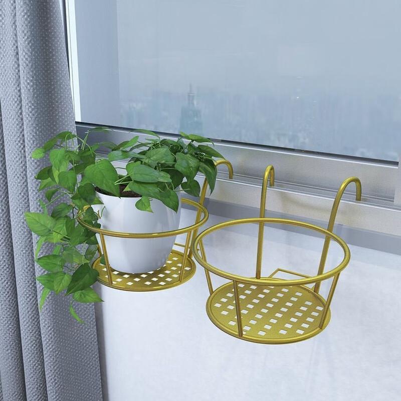 

Wrought Iron Hanging Balcony Railing Planter