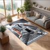 Cristiano Ronaldo Printed Crystal Velvet Rug Non‑Slip Crystal Velvet Carpet For Sofa Bedroom Indoor Home Decoration