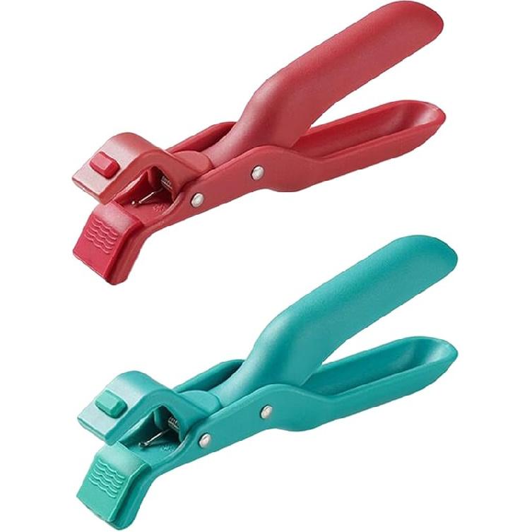 2Pcs Hot Plate Gripper, Kitchen Anti-Scald Clip, Silicone Hot Dish Clamps, Anti-Scald Bowl Clip Holder for Kitchen Kitchen Cooking Outdoor Camping